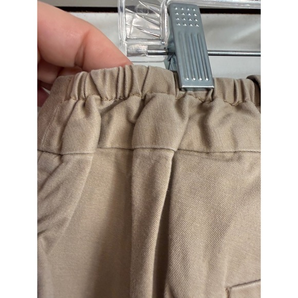 Talbots The Perfect Crop Khaki Pants Women 16W Mid Rise Elastic Waist - Picture 4 of 10